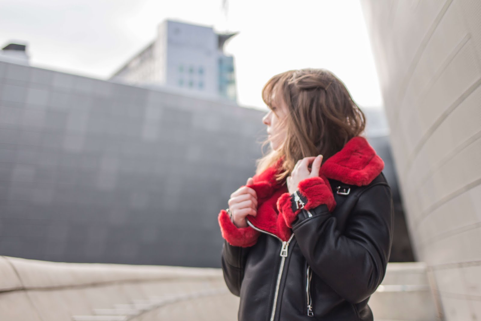 aviator jacket bershka